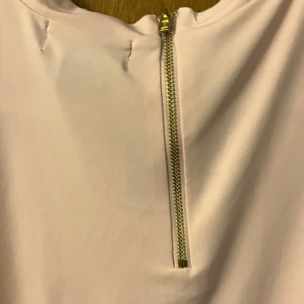 Liz Claiborne Blush Pink Cap Sleeve Top - Picture 3 of 4